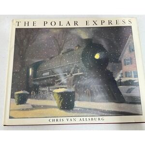 Houghton Mifflin The Polar‎ Express Kids OS Maroon First Edition 1985 Hardcover